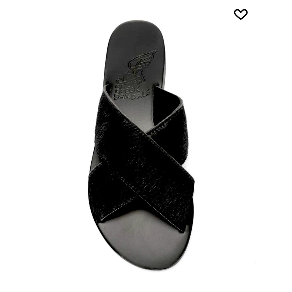 Ancient Greek sandals - upper real fur